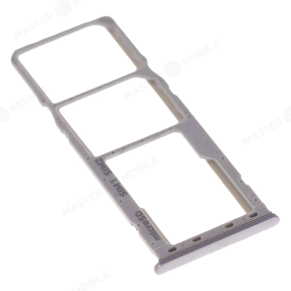 Держатель сим-карты для Samsung A105 Galaxy A10 / A205 Galaxy A20 / A305 Galaxy A30 / A505 Galaxy A50 / A705 Galaxy A70 (серебристый) фото №3