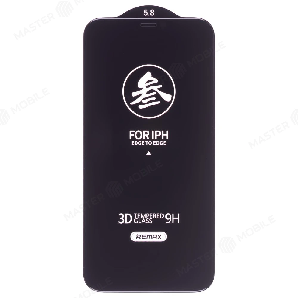 Защитное стекло Remax Medicine Glass GL-27 для Apple iPhone X / iPhone Xs / iPhone 11 Pro (антишпион) (черный) фото №3