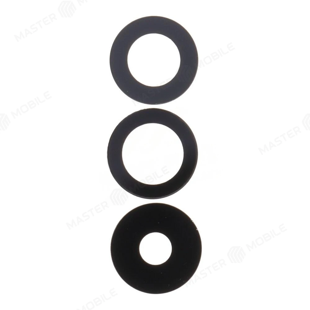 Стекло задней камеры для Samsung M236 Galaxy M23 5G (без рамки) (черный) 