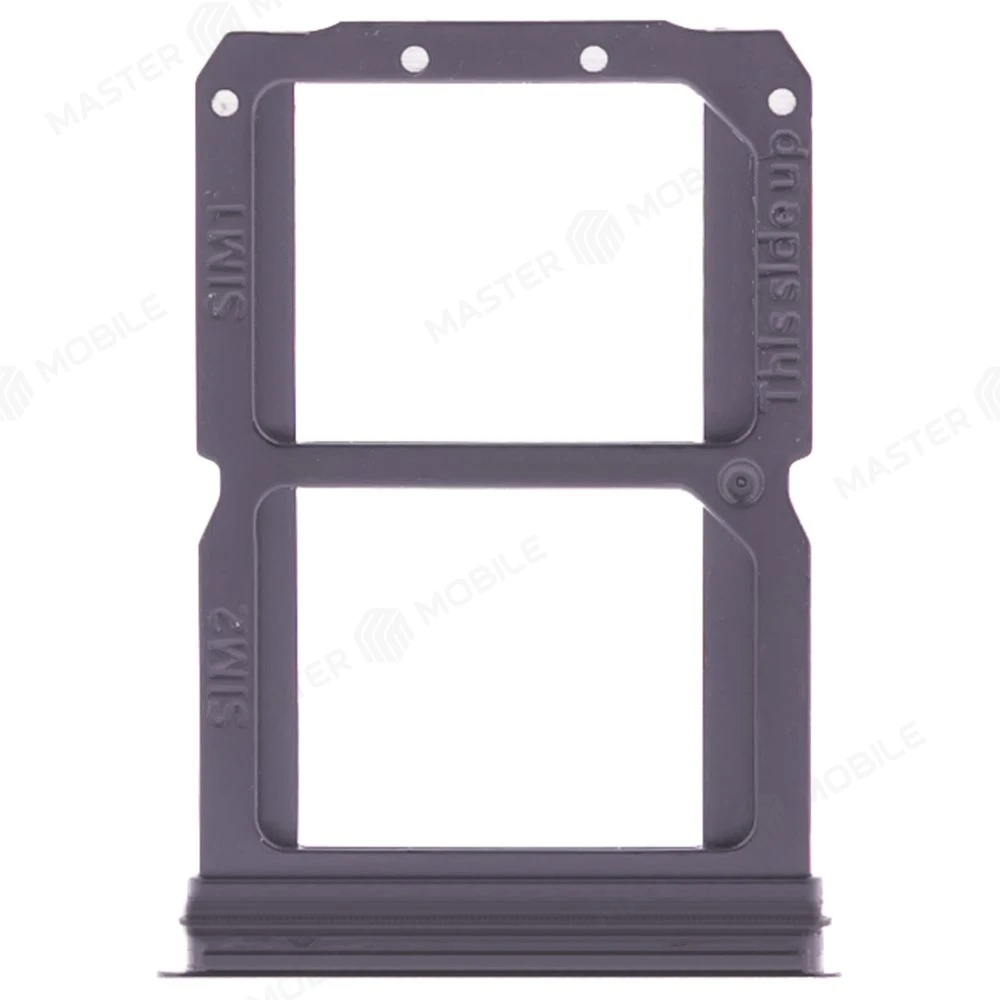 Держатель сим-карты для OnePlus 6T Dual Sim (черный) фото №1