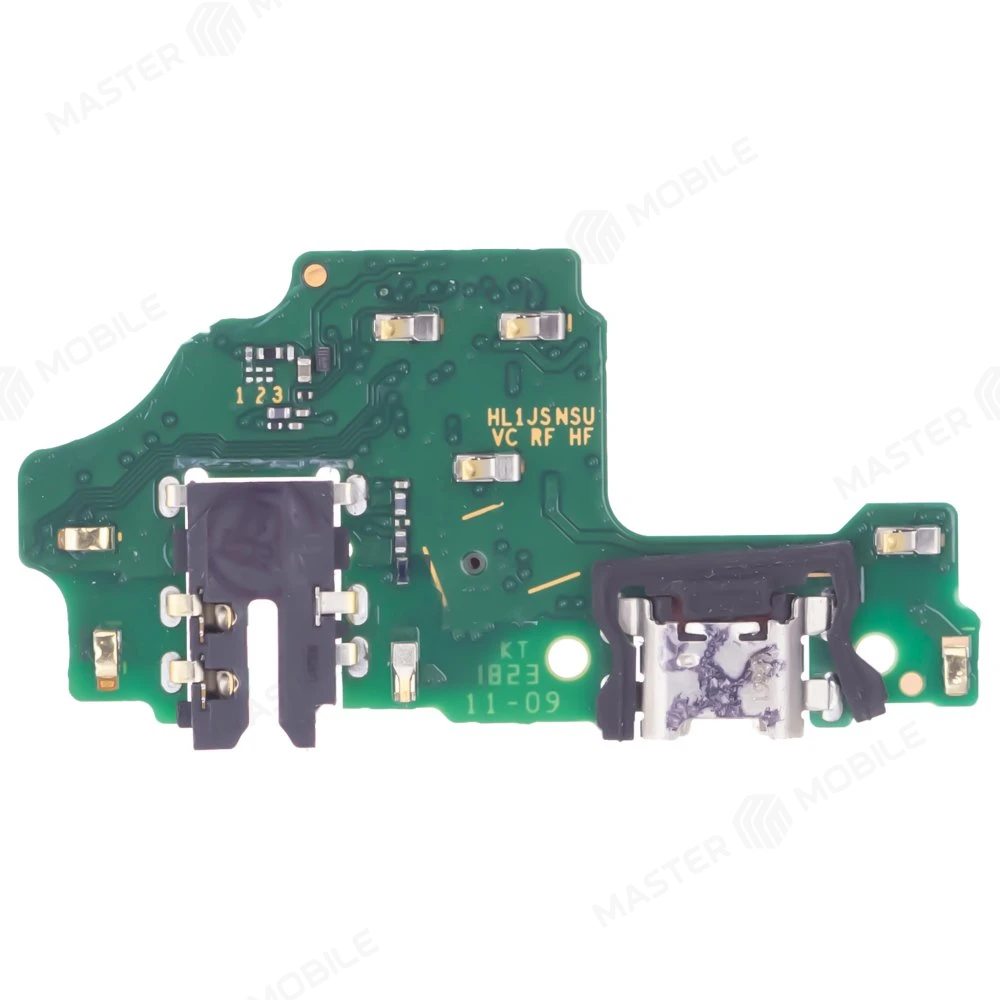 Нижняя плата для Huawei Honor 8X/8X Premium (JSN-L21) / Honor 9X Lite с комп. + разъем зарядки + разъем гарнитуры + микрофон (ORIG100) фото №2