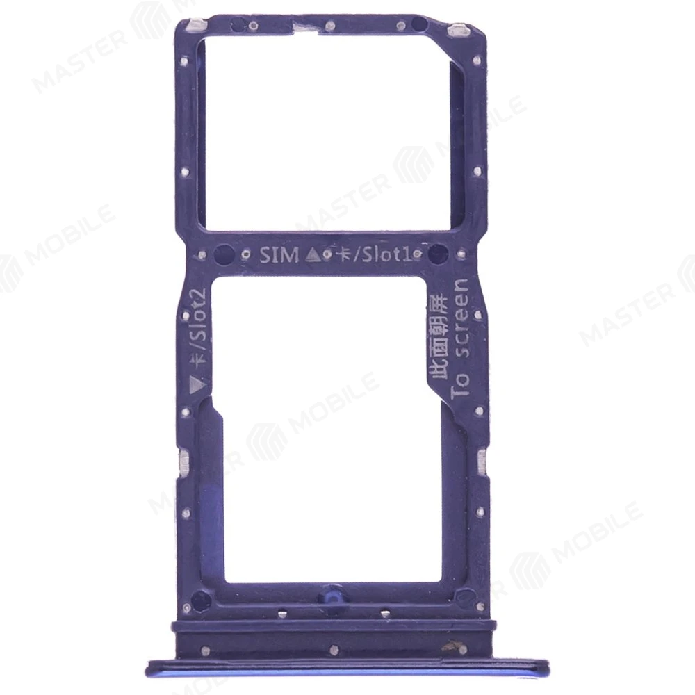 Держатель сим-карты для Huawei P Smart Z (STK-LX1) / Y9 Prime 2019 (синий) фото №1