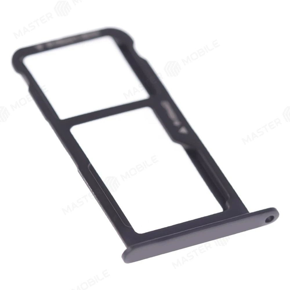Держатель сим-карты для Huawei Honor 8 Lite (PRA-TL10) (черный) фото №3