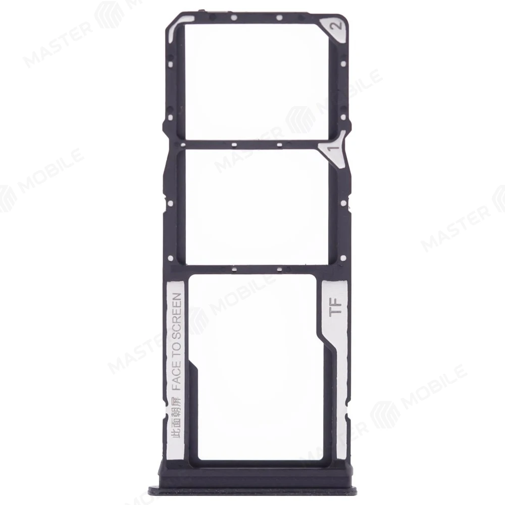 Держатель сим-карты для Xiaomi Redmi 13C 4G (23108RN04Y) (черный) фото №1