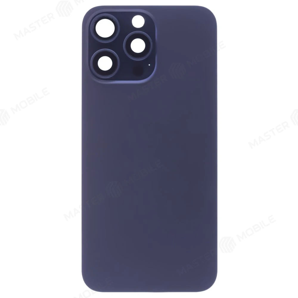 Задняя крышка для Apple iPhone 15 Pro Max (синий) (в сборе со стеклом камеры) (Premium) фото №1