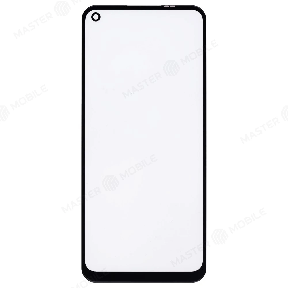 Стекло модуля для OPPO A54 4G (CPH2239) / A55 4G (CPH2325) / OnePlus Nord N100 + OCA (черный)  фото №1