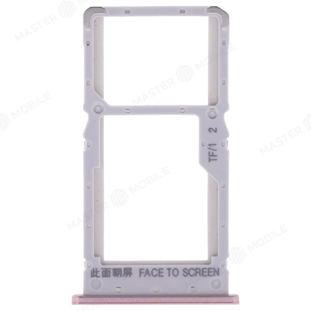 Держатель сим-карты для Xiaomi Redmi Note 6 Pro (M1806E7TG) (розовый)  фото №1