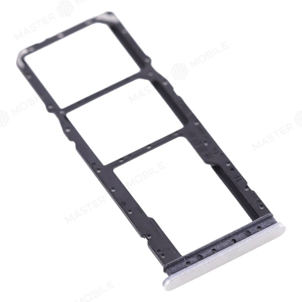 Держатель сим-карты для Realme 10 4G (RMX3630) (серебристый) фото №3