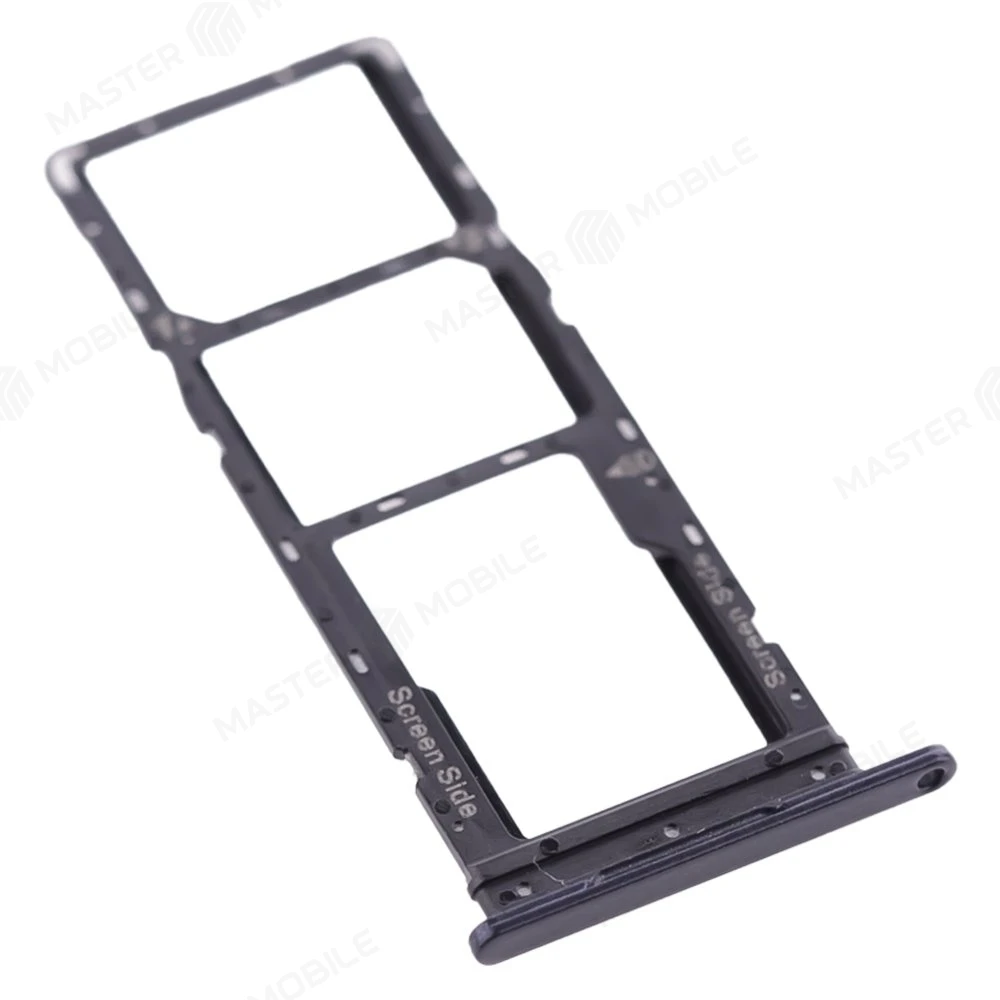 Держатель сим-карты для Tecno Pop 7 (BF6) (черный) фото №3