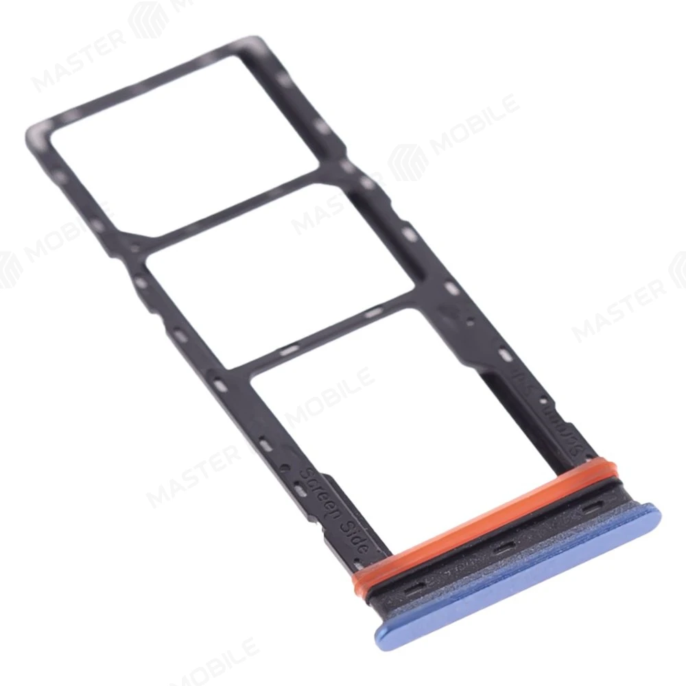 Держатель сим-карты для Infinix Smart 7 (X6515) (синий) фото №3