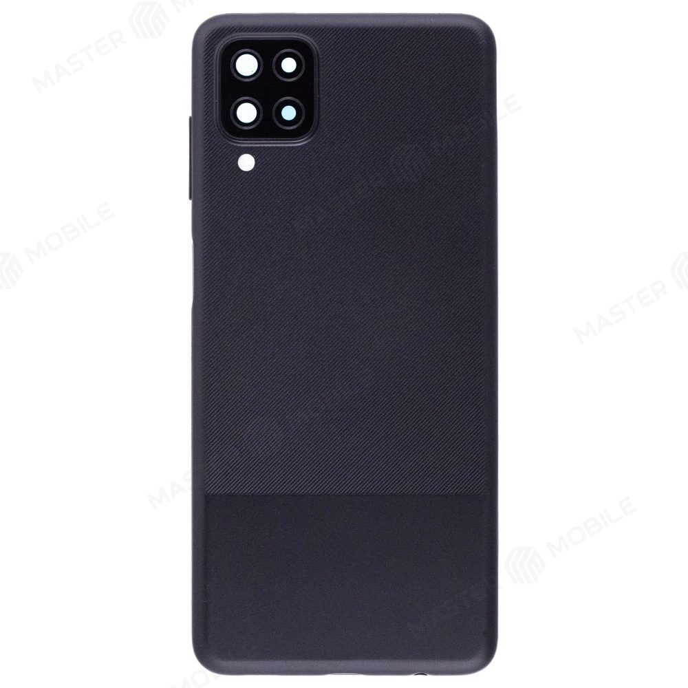 Задняя крышка для Samsung A125 Galaxy A12 / A127 Galaxy A12 Nacho (черный) (в сборе со стеклом камеры) фото №1