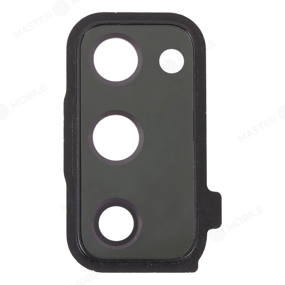 Стекло задней камеры для Samsung G780 Galaxy S20 FE (черный) (в рамке) фото №1