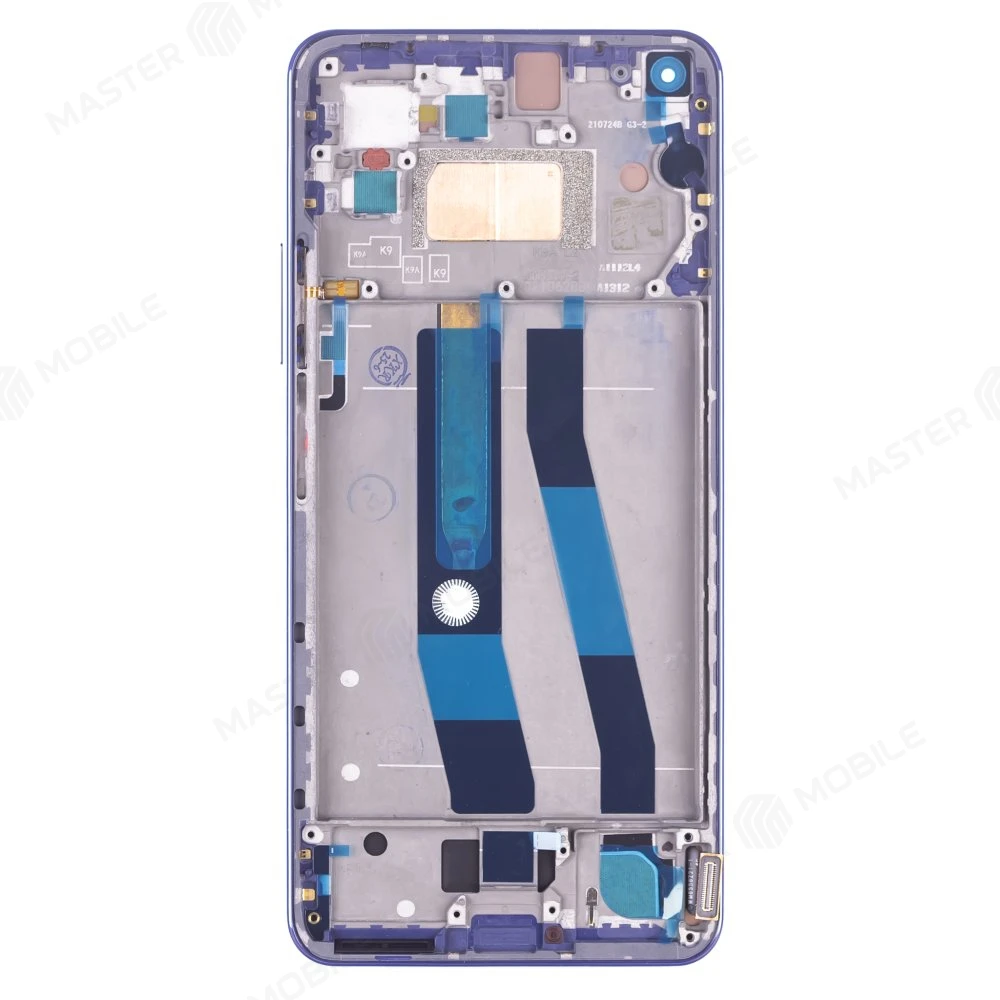 Дисплей для Xiaomi 11 Lite 5G NE (2109119DG) / Mi 11 Lite (M2101K9AG) / Mi 11 Lite 5G (M2101K9G) + тачскрин (синий) (в рамке) (ORIG100) (SP) фото №2