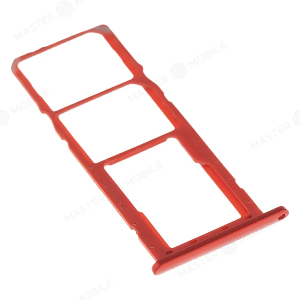 Держатель сим-карты для Samsung A015 Galaxy A01 / M015 Galaxy M01 (красный) фото №3