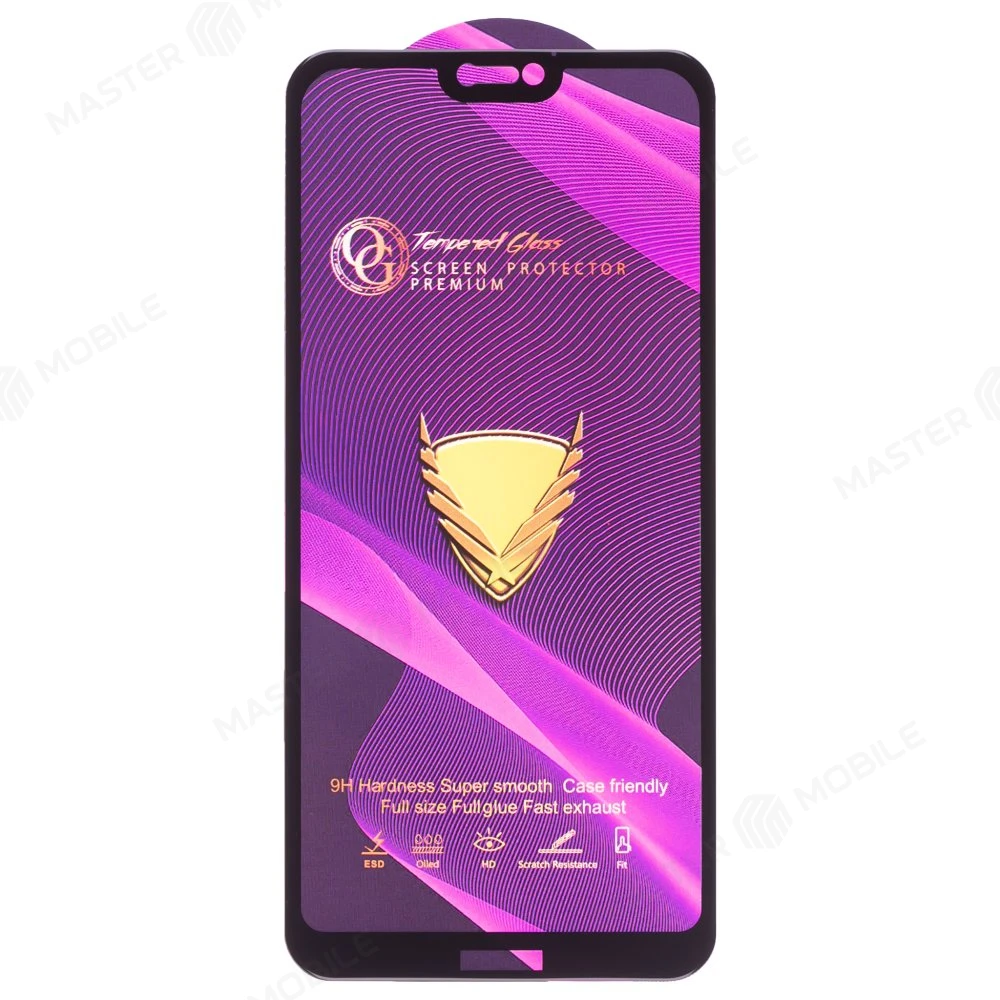 Защитное стекло OG Glass (3 в 1) для Huawei P20 Lite (ANE-LX1) / Nova 3E (ANE-AL00) (черный) фото №1