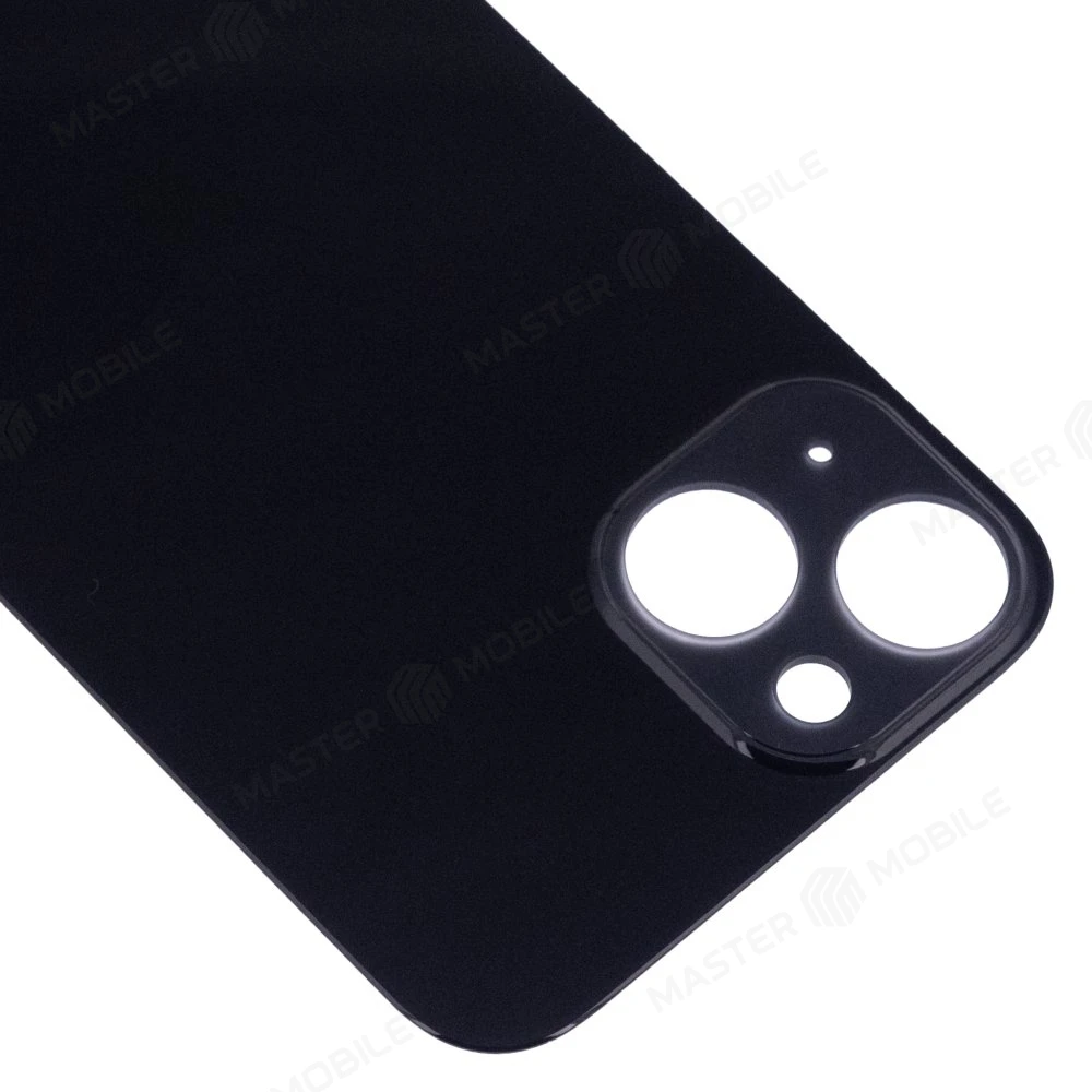 Задняя крышка для Apple iPhone 13 (черный) (с широким отверстием) (Premium) фото №3