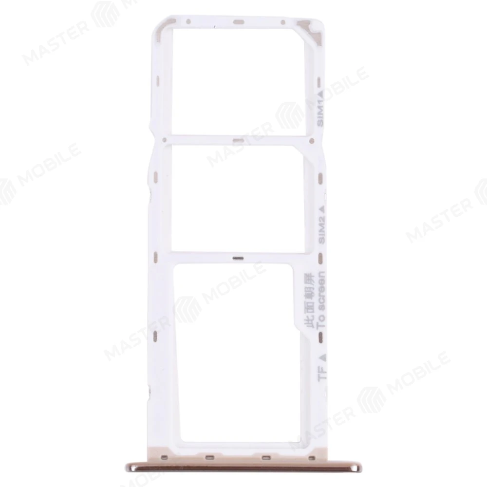 Держатель сим-карты для Huawei Honor 7A (DUA-L22) / Honor 7S / Honor 9S (DUA-LX9) / Y5 Prime 2018 (DRA-LX2) и др. (золотистый) фото №1