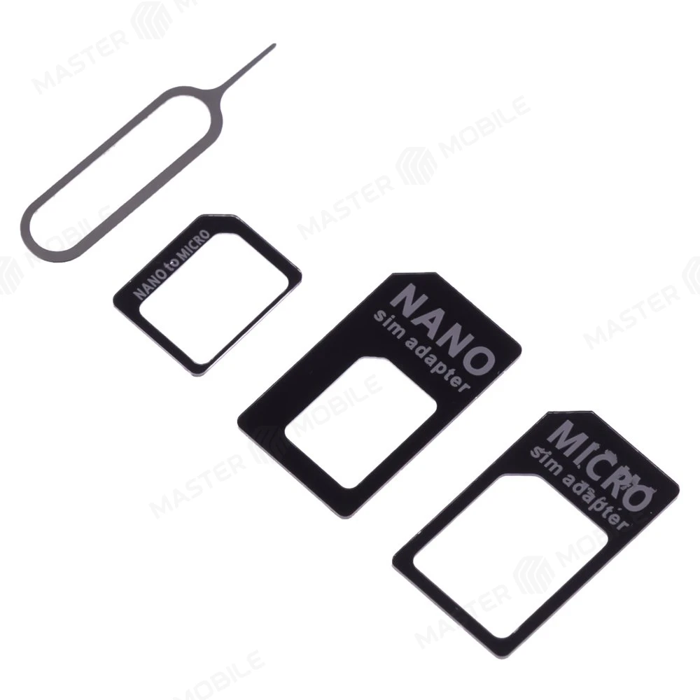 Сим-адаптер 3 в 1 (Nano/Micro/Mini) (черный) фото №4