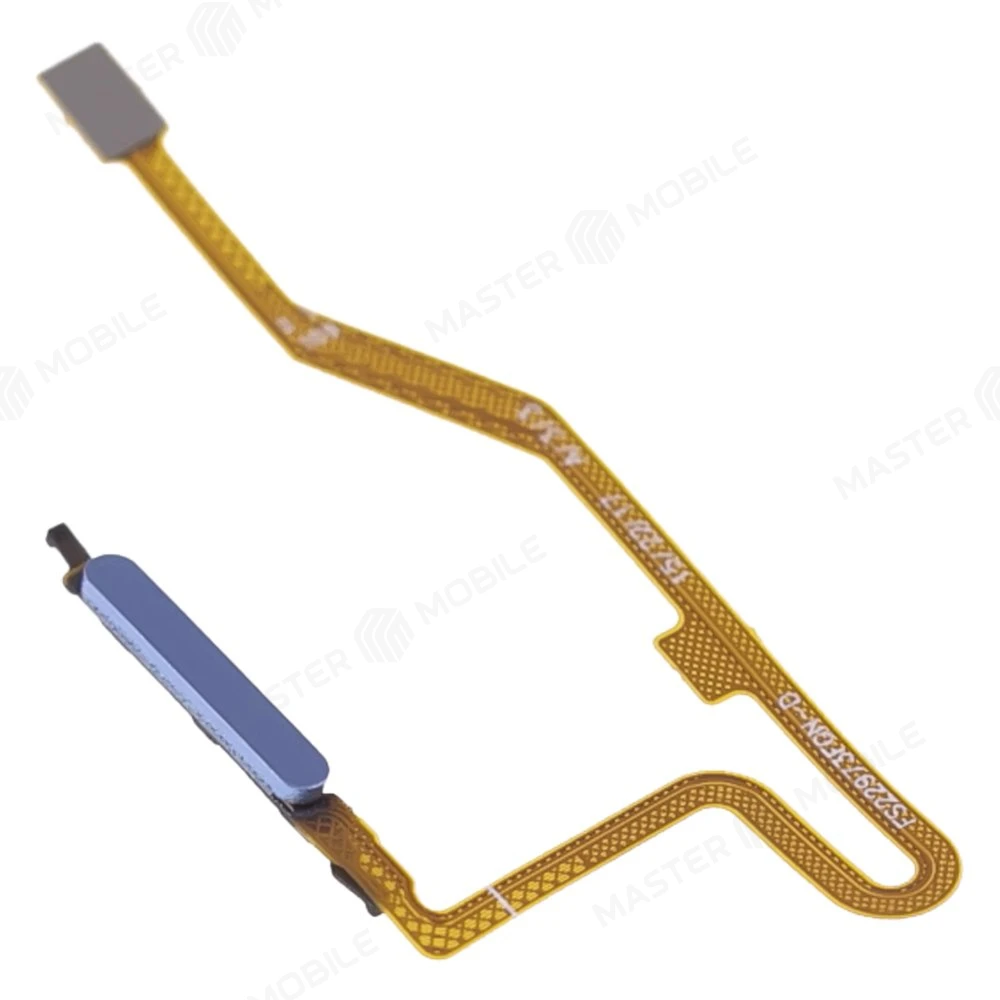 Шлейф для Xiaomi Poco X4 GT (22041216G) с комп. + сканер отпечатка пальца (кнопка включения) (синий) фото №3