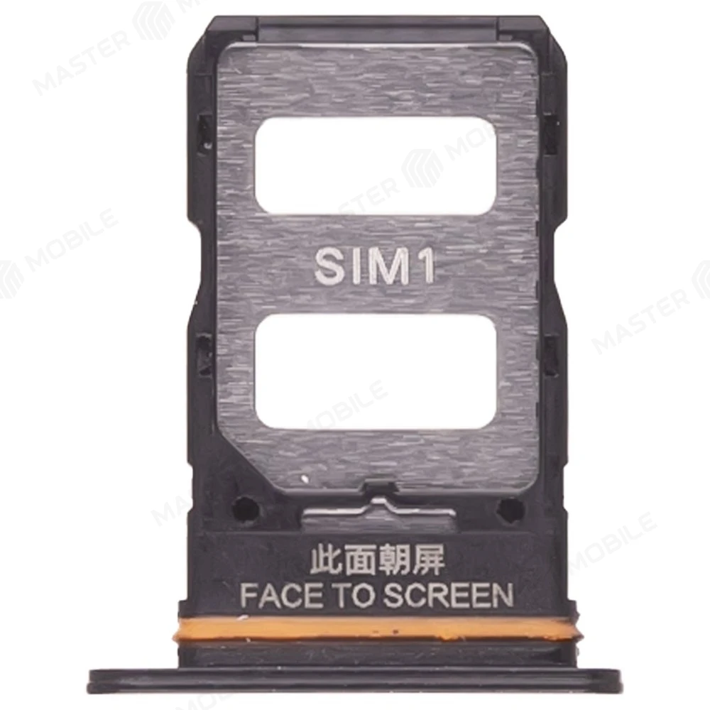 Держатель сим-карты для Xiaomi Poco X6 (23122PCD1G) (черный) фото №1