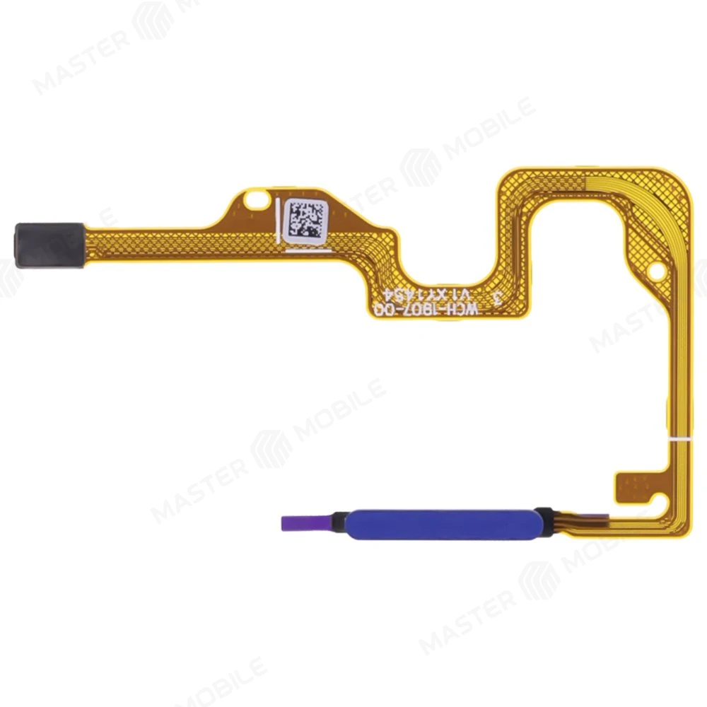 Шлейф для Huawei Honor X6 (VNE-LX1) / Honor X7 (CMA-LX1) / Honor X7a (RKY-LX1) с комп. + сканер отпечатка пальца (синий) фото №1