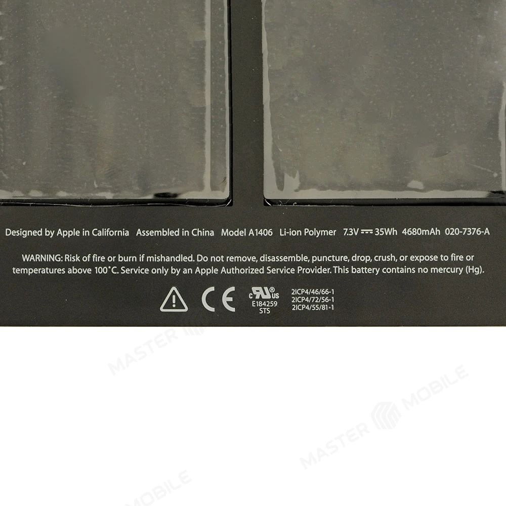 Аккумулятор для Apple MacBook Air 11 A1370 / MacBook Air 11 A1465 (MID 2011, MID 2012) (A1406) (ORIG) фото №4