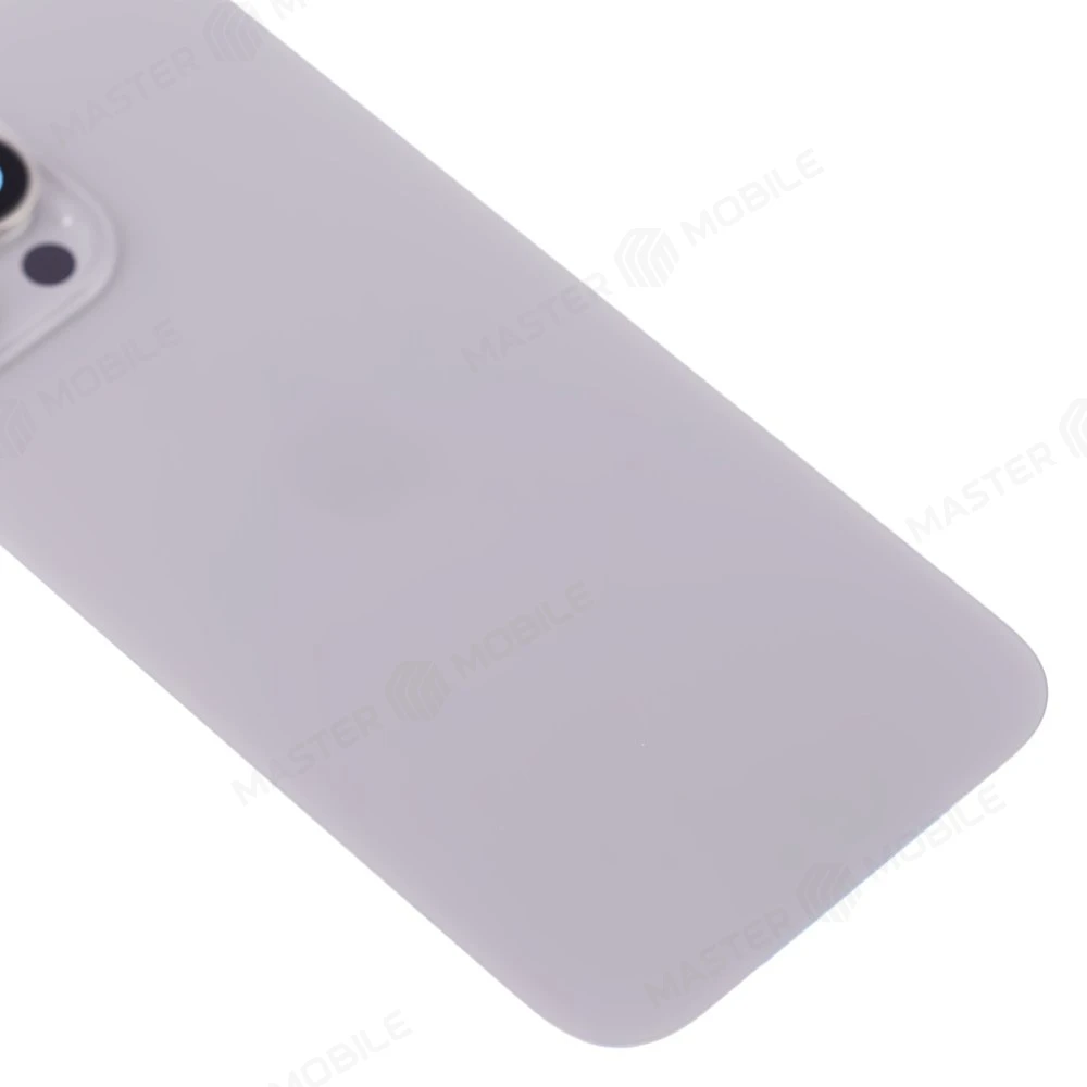 Задняя крышка для Apple iPhone 16 Pro Max (титановый) (в сборе со стеклом камеры) (Premium)  фото №4