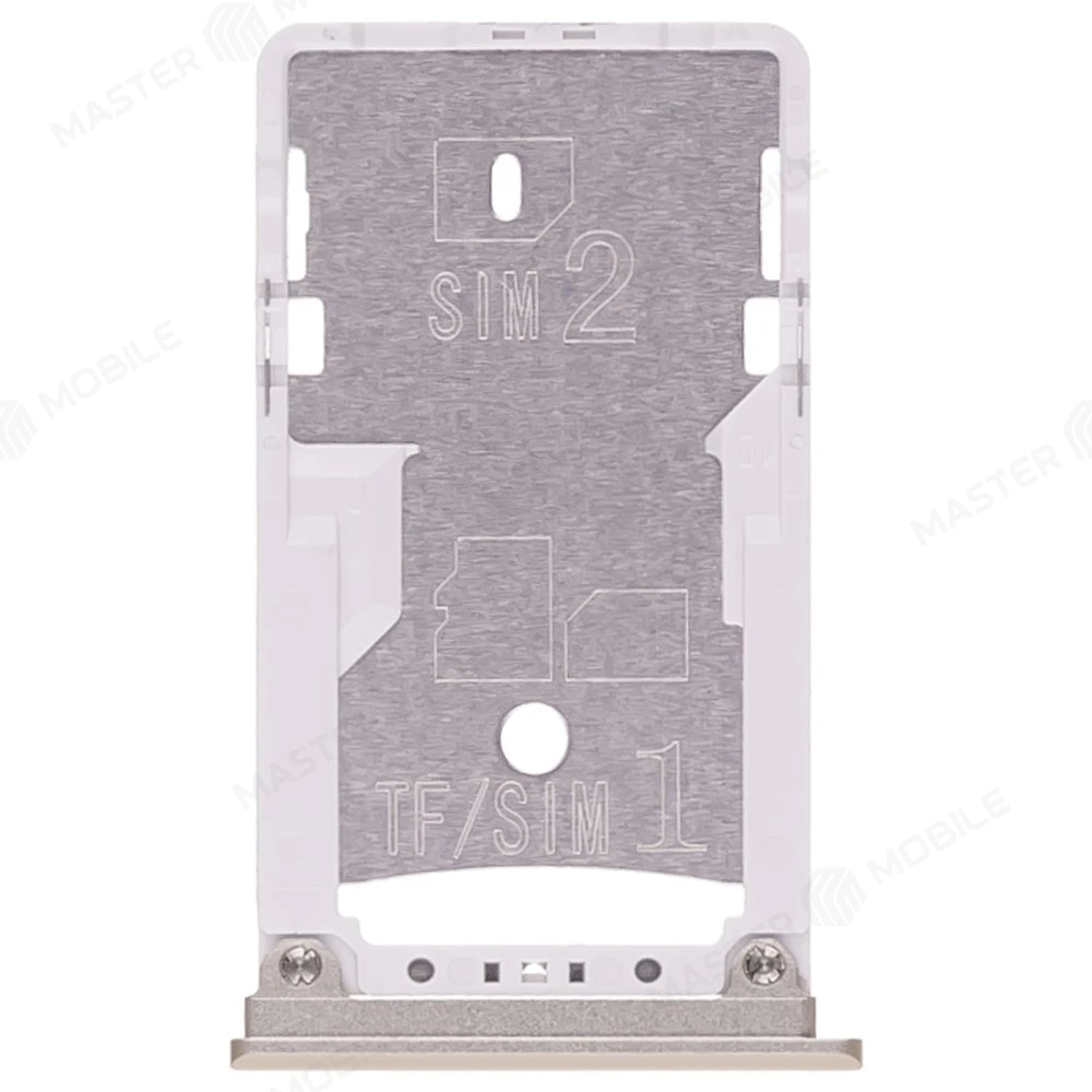 Держатель сим-карты + карты памяти (MicroSD) для Xiaomi Mi Max (2016001) (золотистый)  фото №1