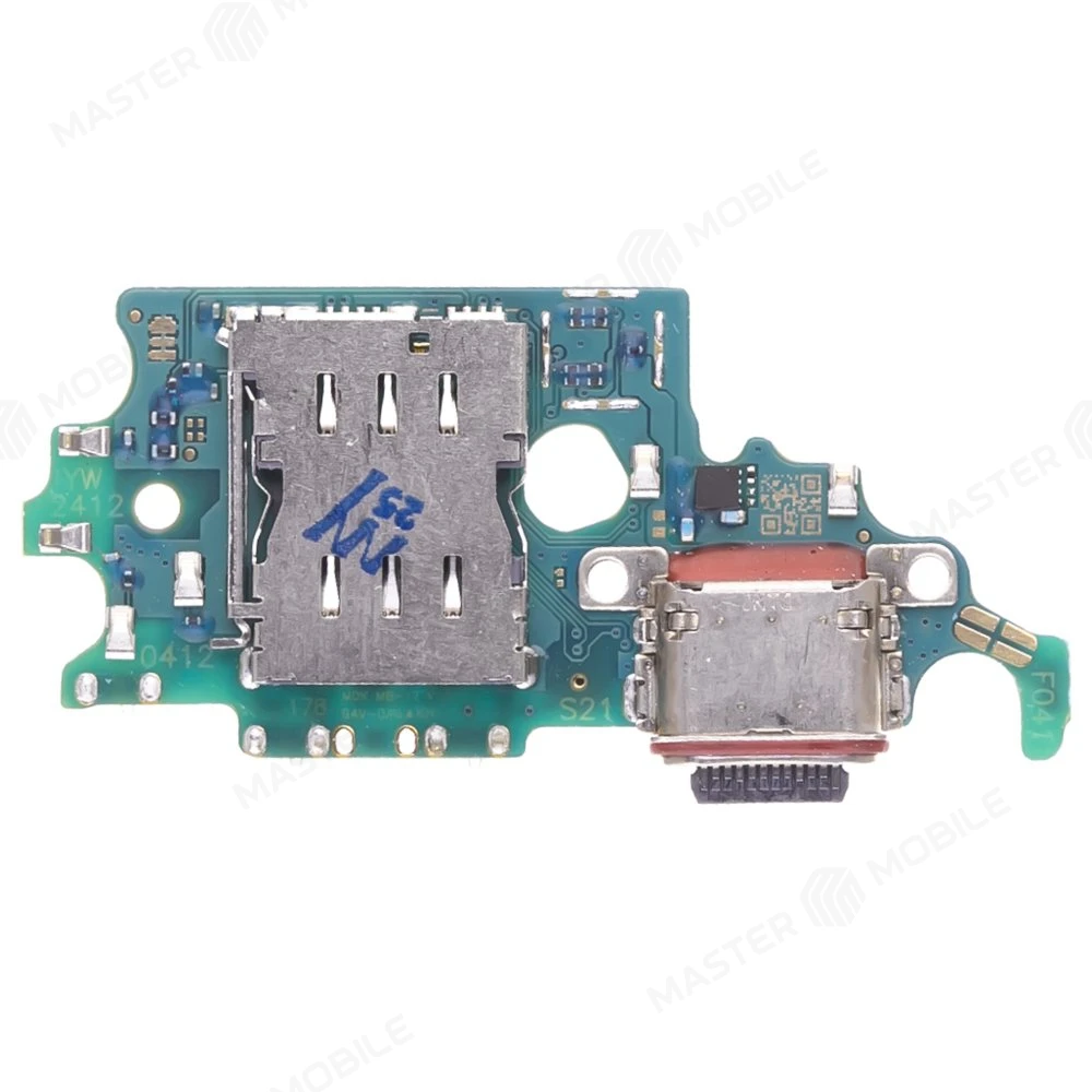 Нижняя плата для Samsung G991 Galaxy S21 с комп. + разъем зарядки + микрофон + разъем SIM фото №2