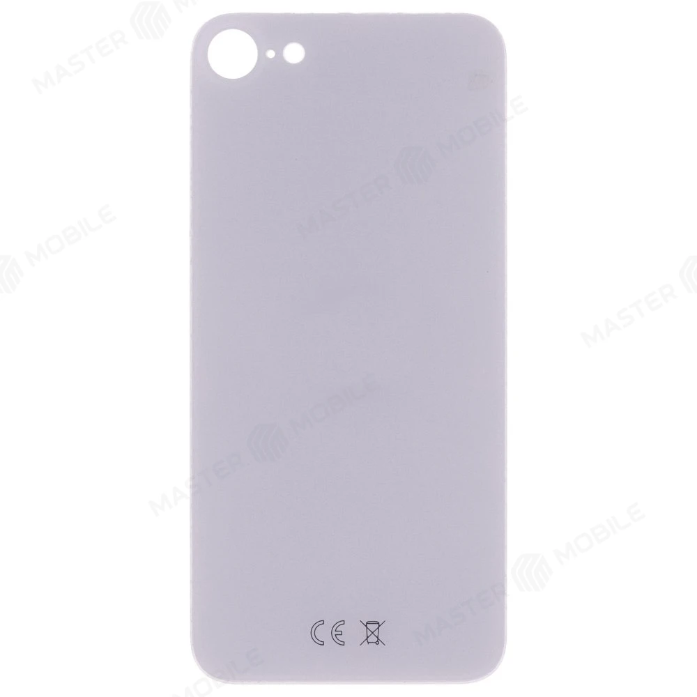 Задняя крышка для Apple iPhone SE 2020 (белый) (с широким отверстием) (Premium) фото №1