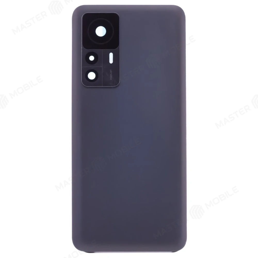 Задняя крышка для Xiaomi 12T (22071212AG) (черный) (в сборе со стеклом камеры) фото №1