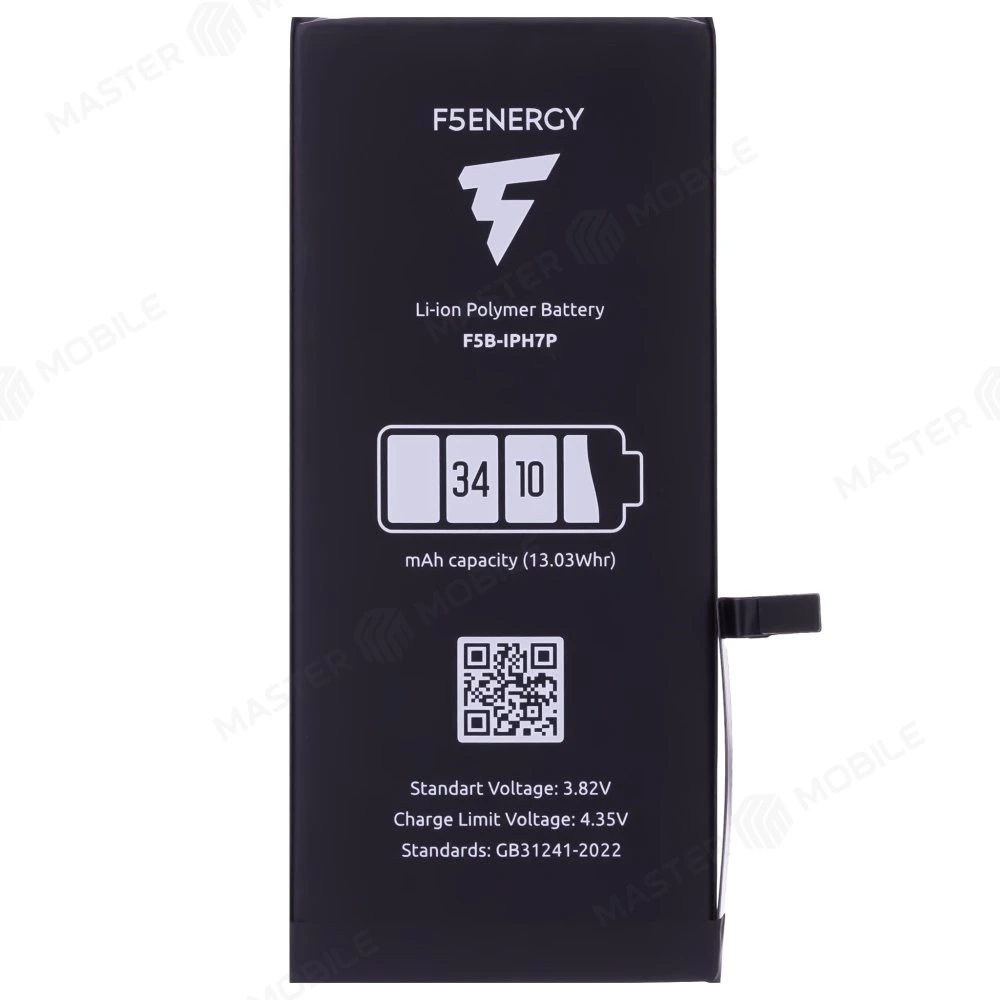 Аккумулятор для Apple iPhone 7 Plus (F5ENERGY) (усиленный) (3640 мАч) (SPECIAL EDITION) + двухсторонний скотч фото №1