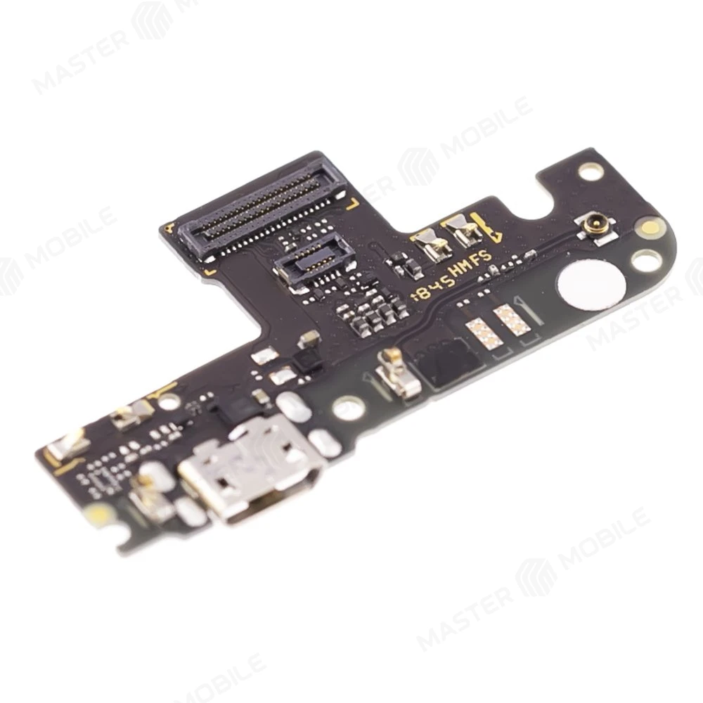 Нижняя плата для Xiaomi Redmi Note 5A / Redmi Note 5A Prime с комп. + разъем зарядки + микрофон (ORIG100)  фото №3