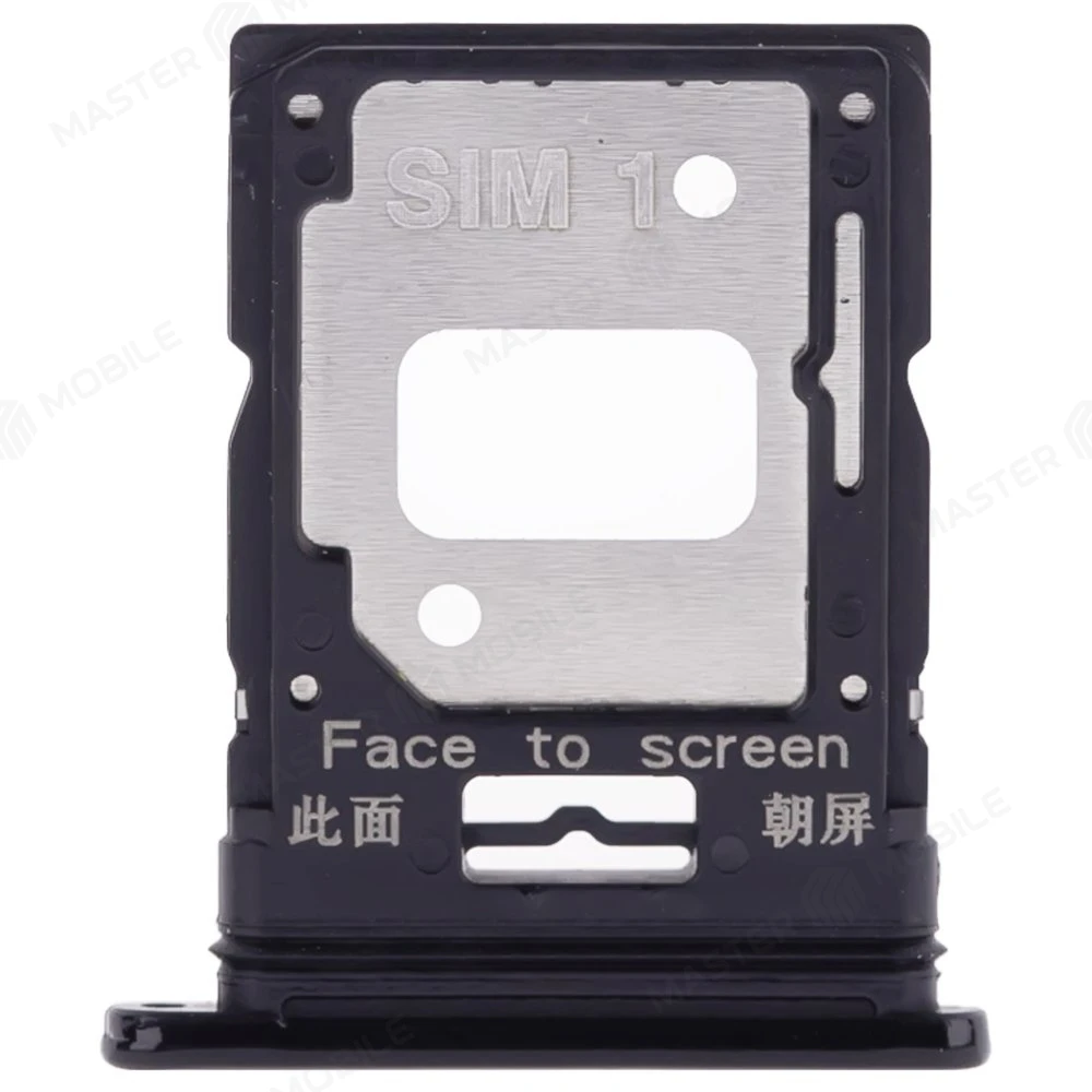 Держатель сим-карты для Xiaomi Mi 11 Lite (M2101K9AG) (черный)  фото №1