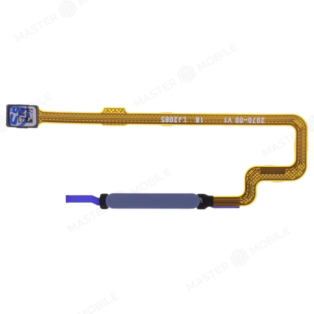 Шлейф для Xiaomi Poco M4 5G (22041219PG) с комп. + сканер отпечатка пальца (голубой)  фото №1