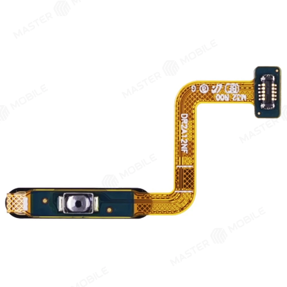 Шлейф для Samsung M225 Galaxy M22 / M325 Galaxy M32 / M526 Galaxy M52 5G с комп. + сканер отпечатка пальца (кнопка включения) (черный) фото №2