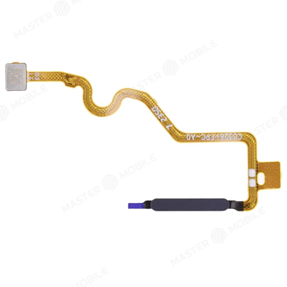 Шлейф для Tecno Spark GO 1 (KL4) с комп. + сканер отпечатка пальца (черный) фото №1