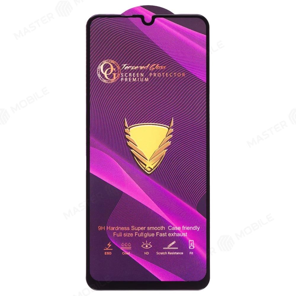 Защитное стекло OG Glass (3 в 1) для Huawei Y8p (AQM-LX1) / Honor 30i (LRA-LX1) (черный) фото №1