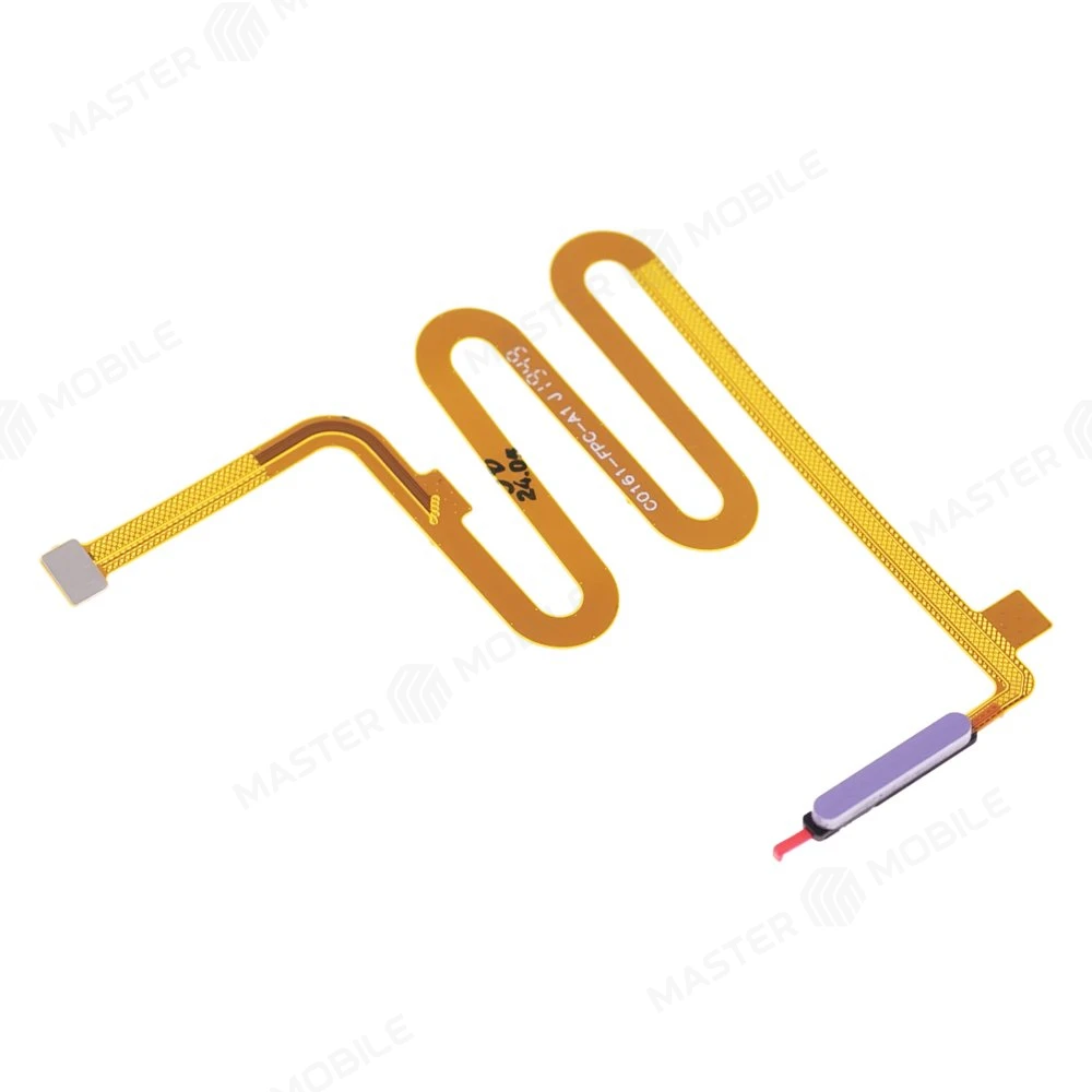 Шлейф для Infinix Note 10 Pro (X695C) с комп. + сканер отпечатка пальца (фиолетовый)  фото №3