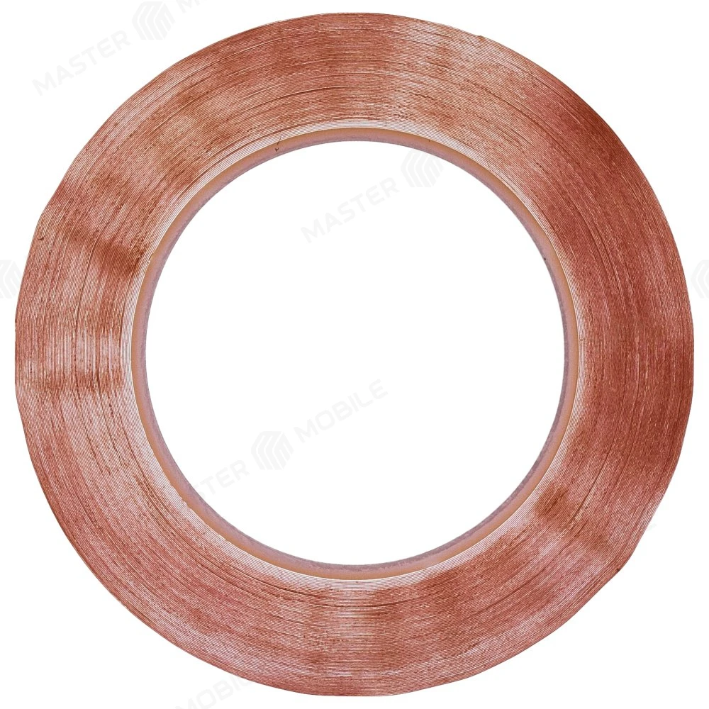 Скотч 3M двусторонний 50 м х 2 мм, красный фото №1