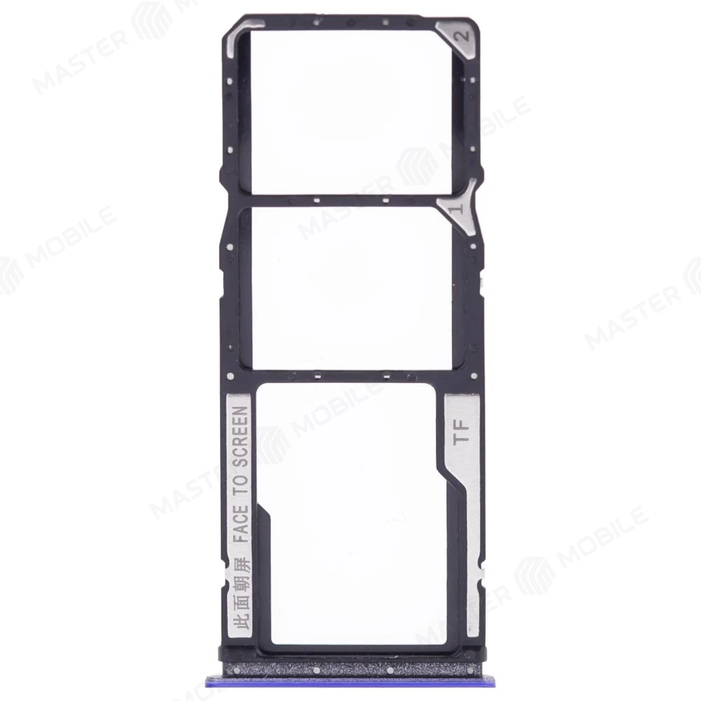 Держатель сим-карты для Xiaomi Poco M3 (M2010J19CG) (синий)  фото №1