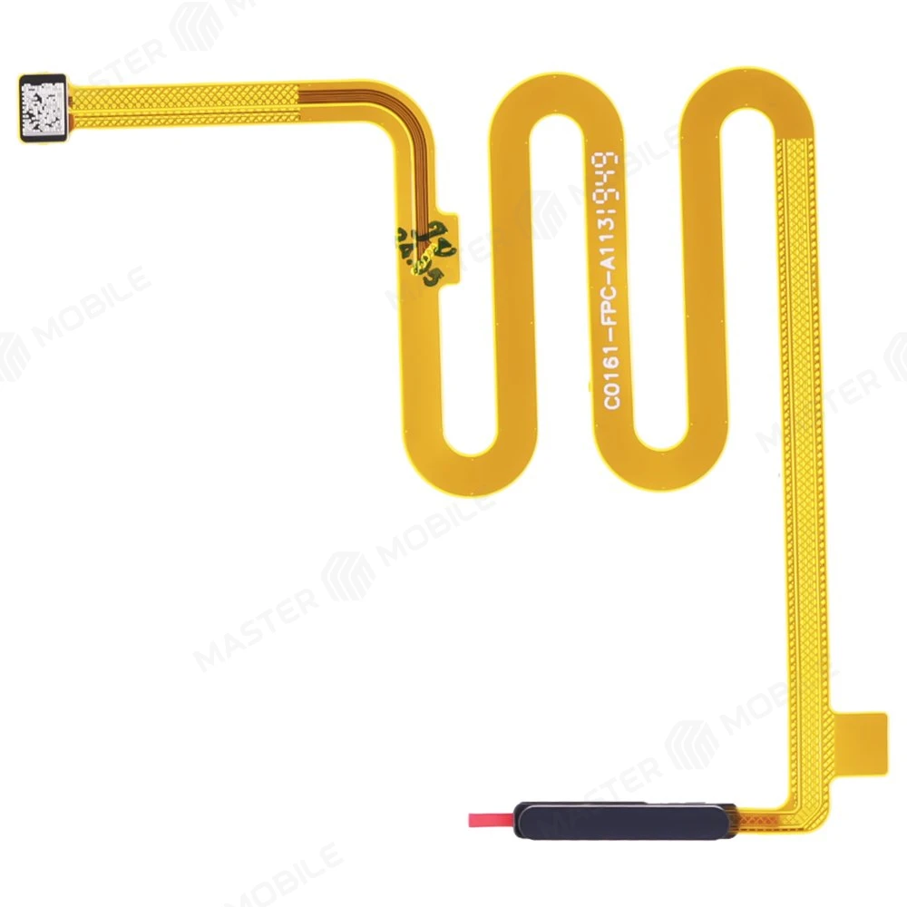 Шлейф для Infinix Note 10 Pro (X695C) с комп. + сканер отпечатка пальца (черный)  фото №1