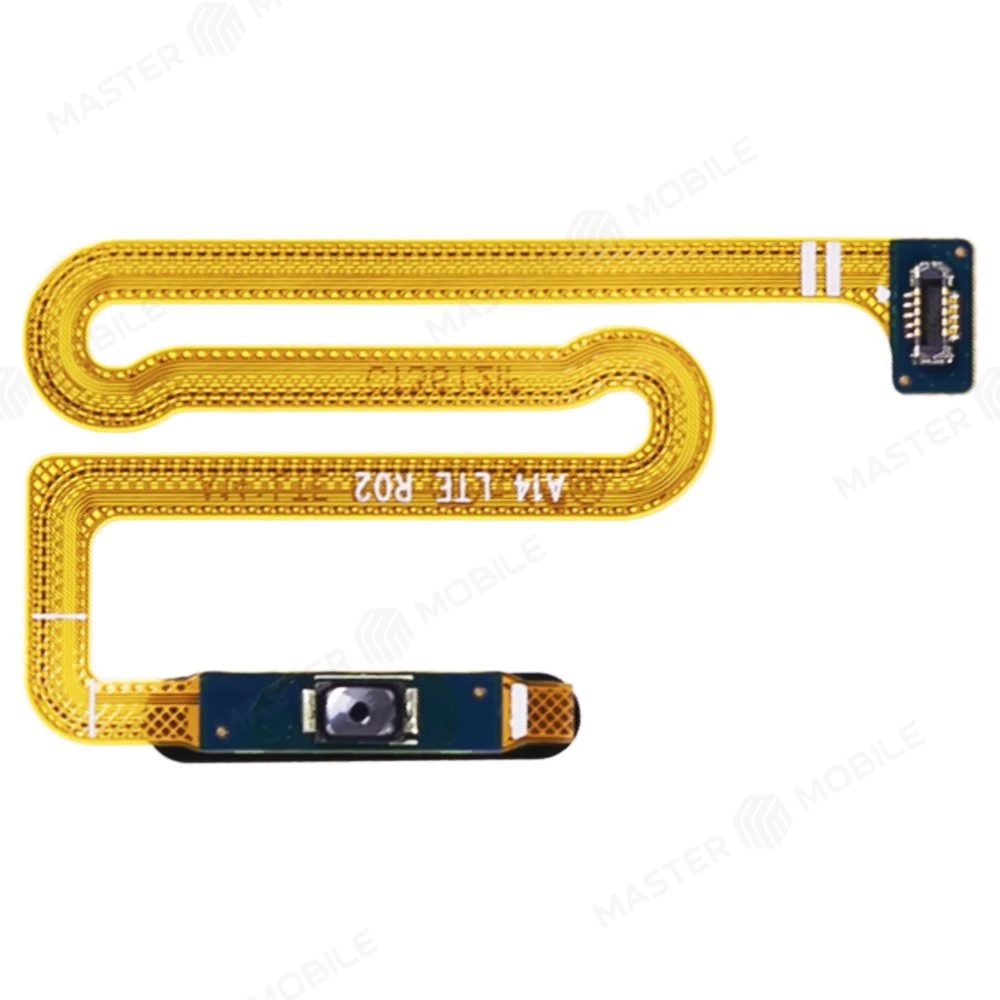 Шлейф для Samsung A145F Galaxy A14 4G / A146B Galaxy A14 5G с комп. + сканер отпечатка пальца (кнопка включения) (серебристый) фото №2