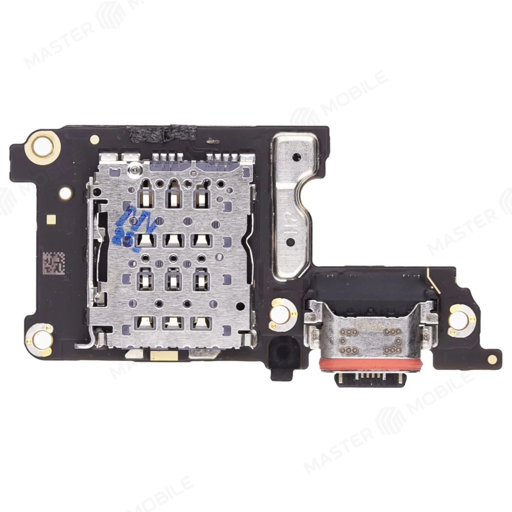 Нижняя плата для Vivo V23e (V2116) с комп. + разъем зарядки + микрофон + разъем SIM (ORIG100)  фото №2