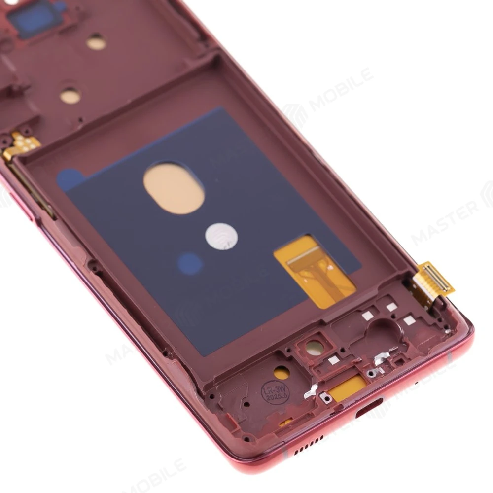 Дисплей для Samsung G780 Galaxy S20 FE + тачскрин (красный) (в рамке) (OLED) (Full Size) фото №4