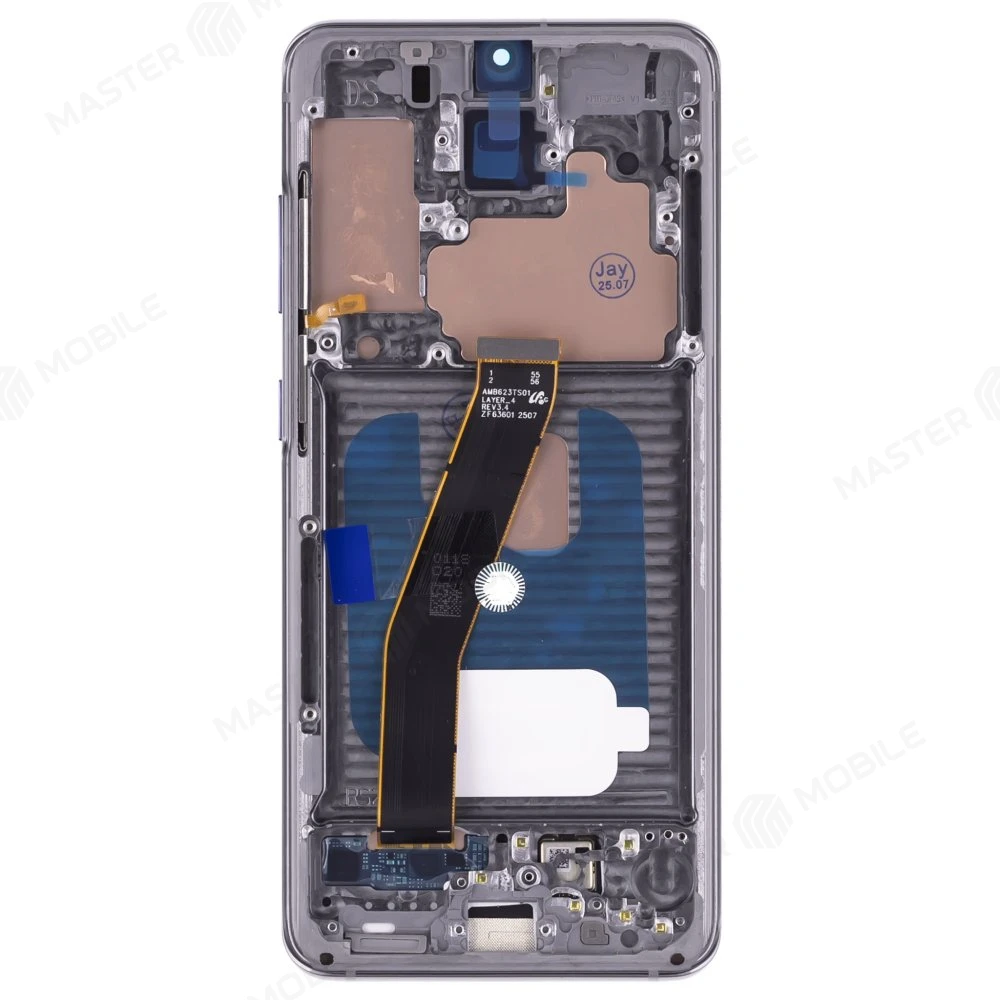 Дисплей для Samsung G980 Galaxy S20 + тачскрин (серый) (в рамке) (OLED) (Full Size) фото №2