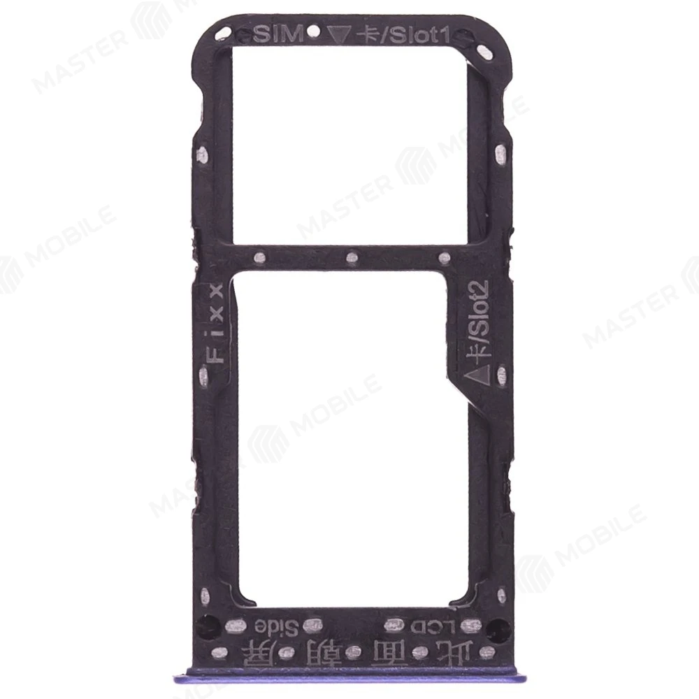 Держатель сим-карты для Huawei P Smart (FIG-LX1) (синий) фото №1