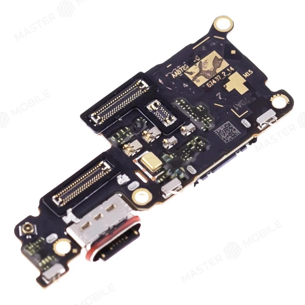 Нижняя плата для Realme 12 Pro (RMX3842) / 12 Pro+ (RMX3840) с комп. + разъем зарядки + микрофон + разъем SIM (ORIG100)  фото №3