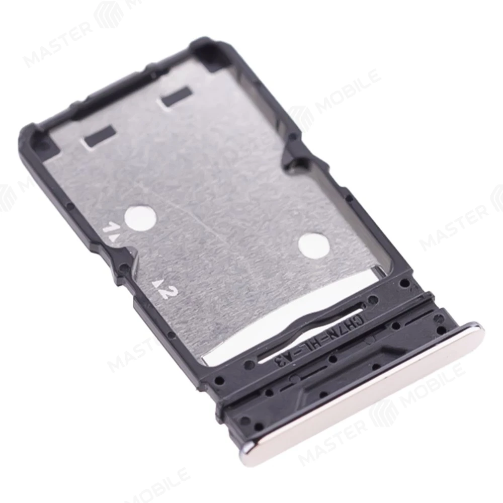 Держатель сим-карты для Tecno Camon 18P (CH7N) (серебристый) фото №3