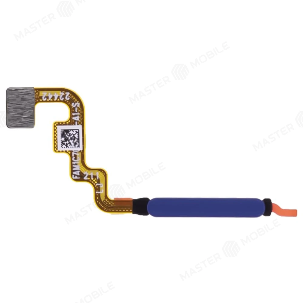 Шлейф для Xiaomi Redmi Note 11 4G (2201117TY/G) / Redmi Note 11S 4G (2201117SY/G) и др. с комп. + сканер отпечатка пальца (синий) фото №1